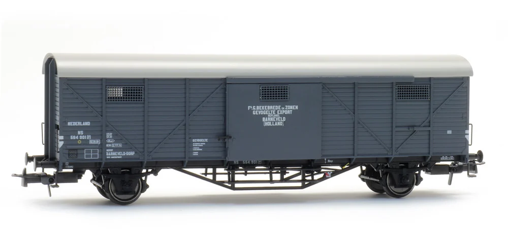 Artitec 20.312.01 - H0 - Gedeckter Güterwagen Hongaar 'Hühnerwagen', NS, Ep. III